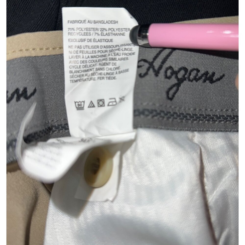 Ben Hogan Performance Mens Pants Tan Golf Active 34x30 Flat Front - Picture 6 of 8